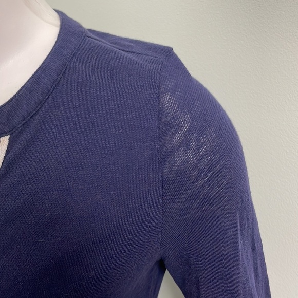 Lilly Pulitzer Thea V-Neck Navy embroidered Tunic Size Small - Picture 8 of 8